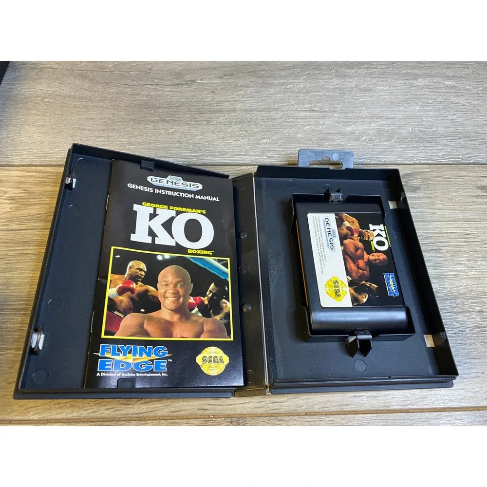 George Foreman's KO Boxing Sega Genesis‎ CIB Complete with Manual Flying Edge
